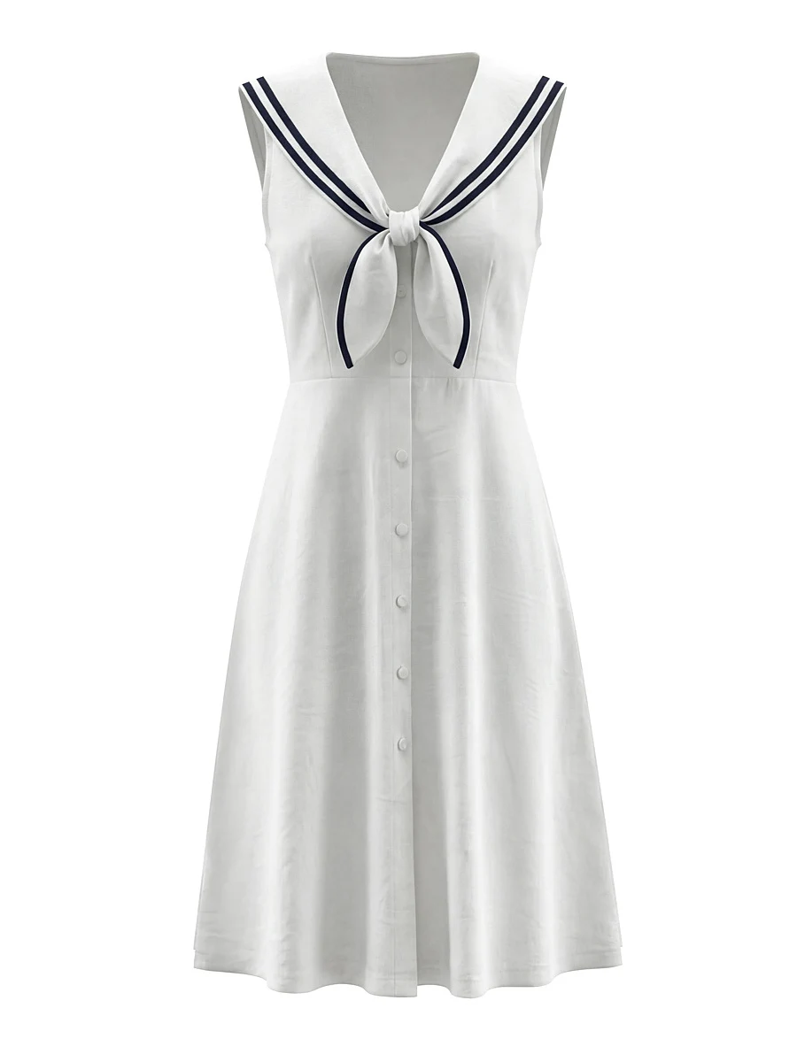 Retro Knot Waist Cinching Navy Sle White Dr Women Summer Small Size Midi Skirt French Sle Polyester Fiber
Retro Knot Waist Cinching Navy Sle White Dr Women Summer Small Size Midi Skirt French Sle Polyester Fiber