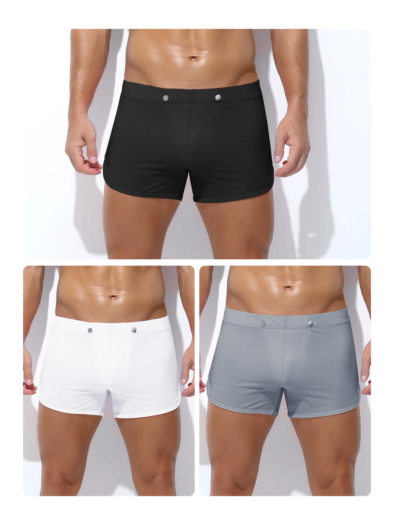 2025 Новые дышащие сетчатые боксеры для мужчин - спортивное нижнее белье свободного кроя с улучшающим чехлом, шорты со стрелками, пять цветов, 3 шт.
2025 Новые дышащие сетчатые боксеры для мужчин - спортивное нижнее белье свободного кроя с улучшающим чехлом, шорты со стрелками, пять цветов, 3 шт.