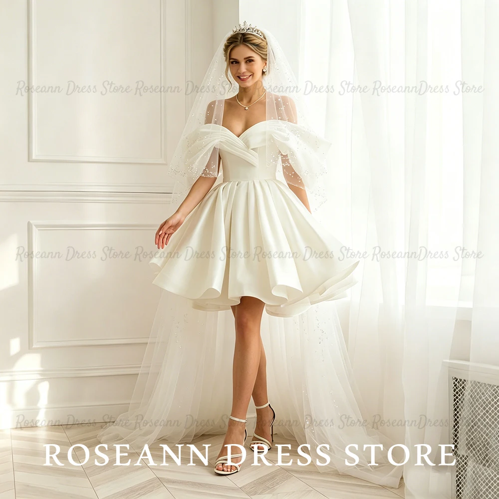 Roseann Wedding Dress Princess Plunging Neckline Off-the-shoulder Dresses for Women vestido de novia Satin Ball Gown Customized
Roseann Wedding Dress Princess Plunging Neckline Off-the-shoulder Dresses for Women vestido de novia Satin Ball Gown Customized