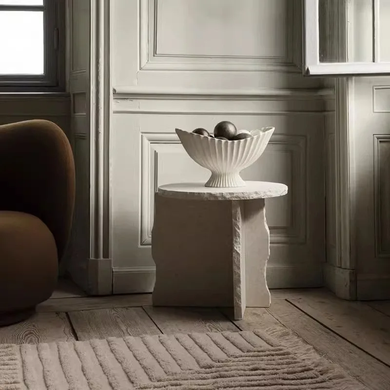 Luxury Wabi-Sabi Natural Marble Round Side Table, Designer Creative End Table for Villa, Hotel & Modern Living Room
Luxury Wabi-Sabi Natural Marble Round Side Table, Designer Creative End Table for Villa, Hotel & Modern Living Room