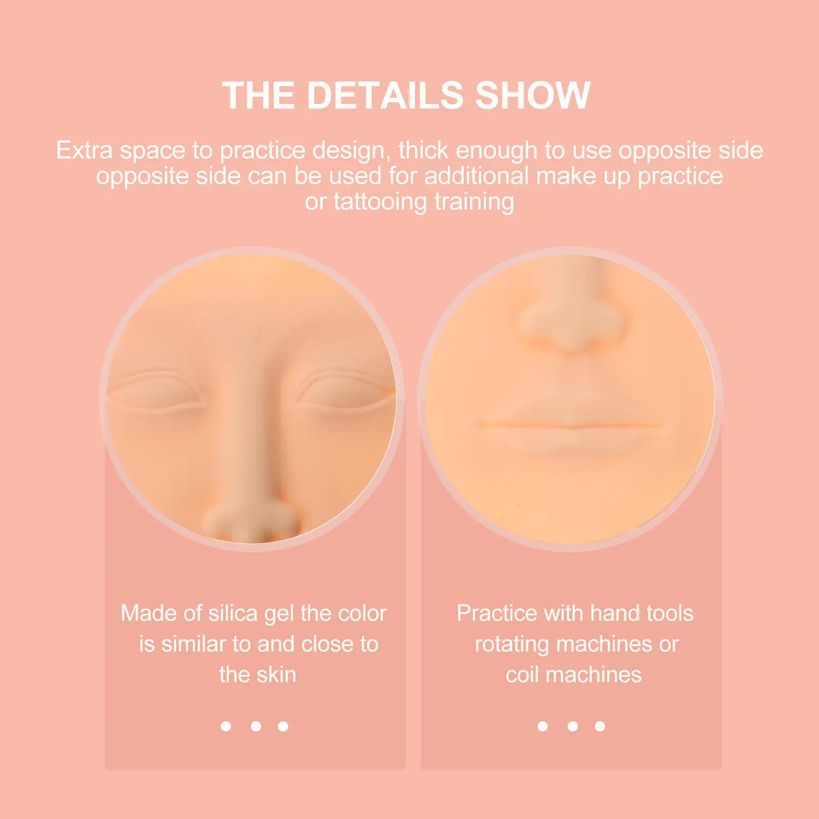 Набор из 3-х 3D-моделей кожи для тренировки татуажа бровей и лица, гибкие и практичные, для косметических тренировок и практики татуировок
Набор из 3-х 3D-моделей кожи для тренировки татуажа бровей и лица, гибкие и практичные, для косметических тренировок и практики татуировок