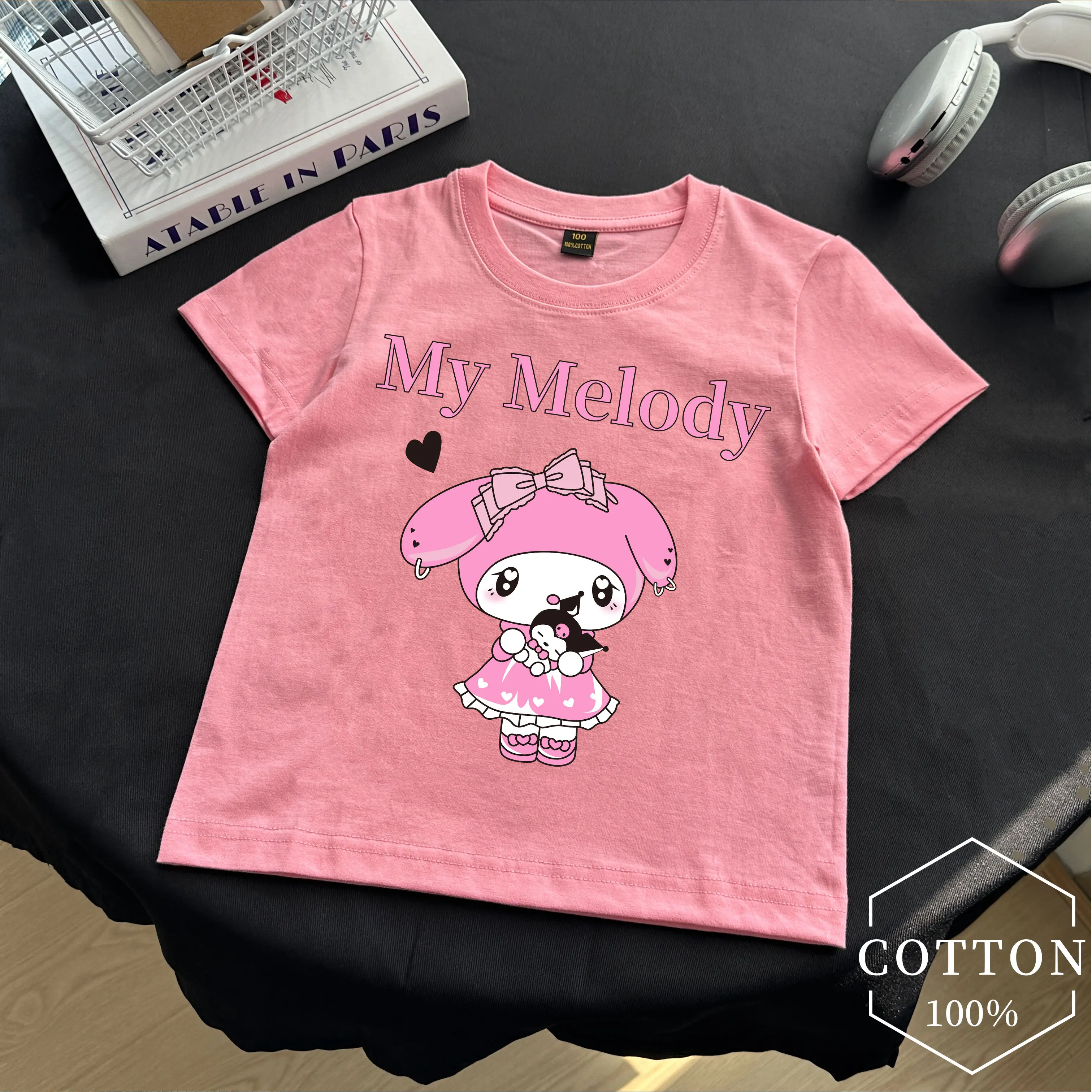 Sanrio My Melody T-shirt Birthday pure cotton Kawaii T Shirt Anime Cartoons Children Casual Clothes T Shirts Kid Girl Boy Tops
Sanrio My Melody T-shirt Birthday pure cotton Kawaii T Shirt Anime Cartoons Children Casual Clothes T Shirts Kid Girl Boy Tops