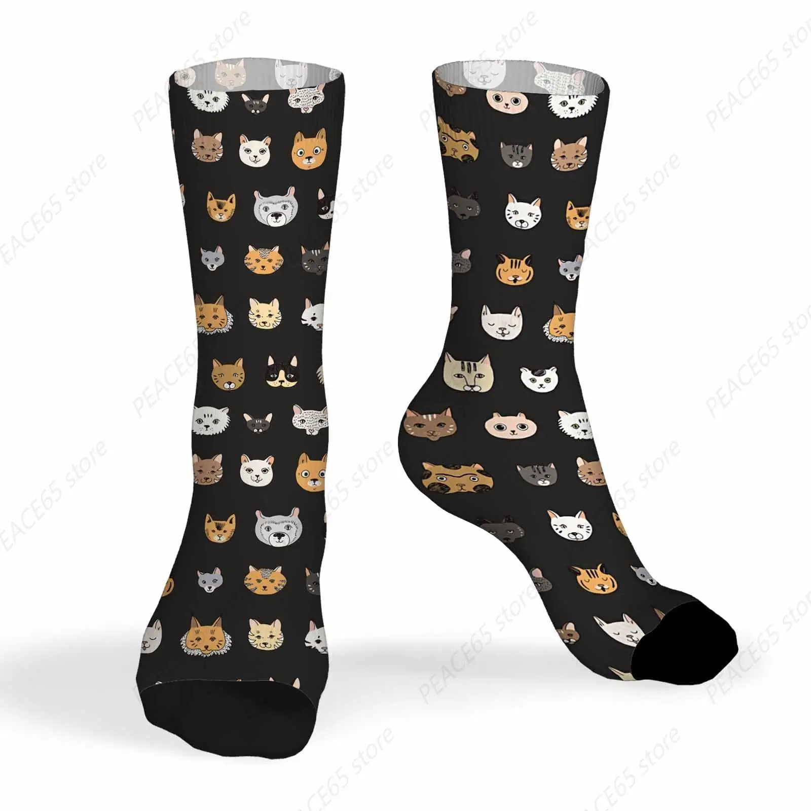Socks Different Cat Heads Athletic Crew Socks for Men Women Cool Cute Crazy Funny Sport Colorful Novelty Socks
Socks Different Cat Heads Athletic Crew Socks for Men Women Cool Cute Crazy Funny Sport Colorful Novelty Socks