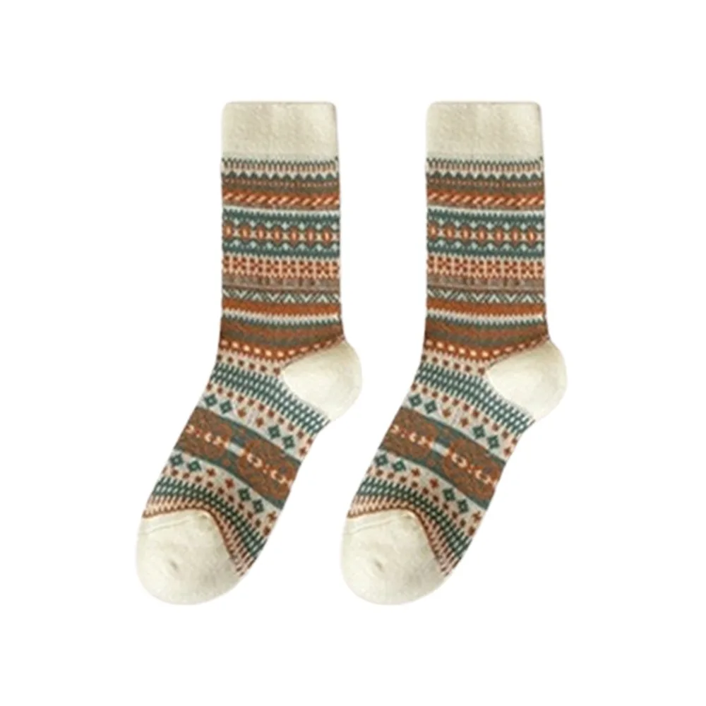 New Retro Fair Isle Christmas Socks Thickened Cotton Middle Tube Socks Colour Blocking Floor Socks for Men And Women
New Retro Fair Isle Christmas Socks Thickened Cotton Middle Tube Socks Colour Blocking Floor Socks for Men And Women