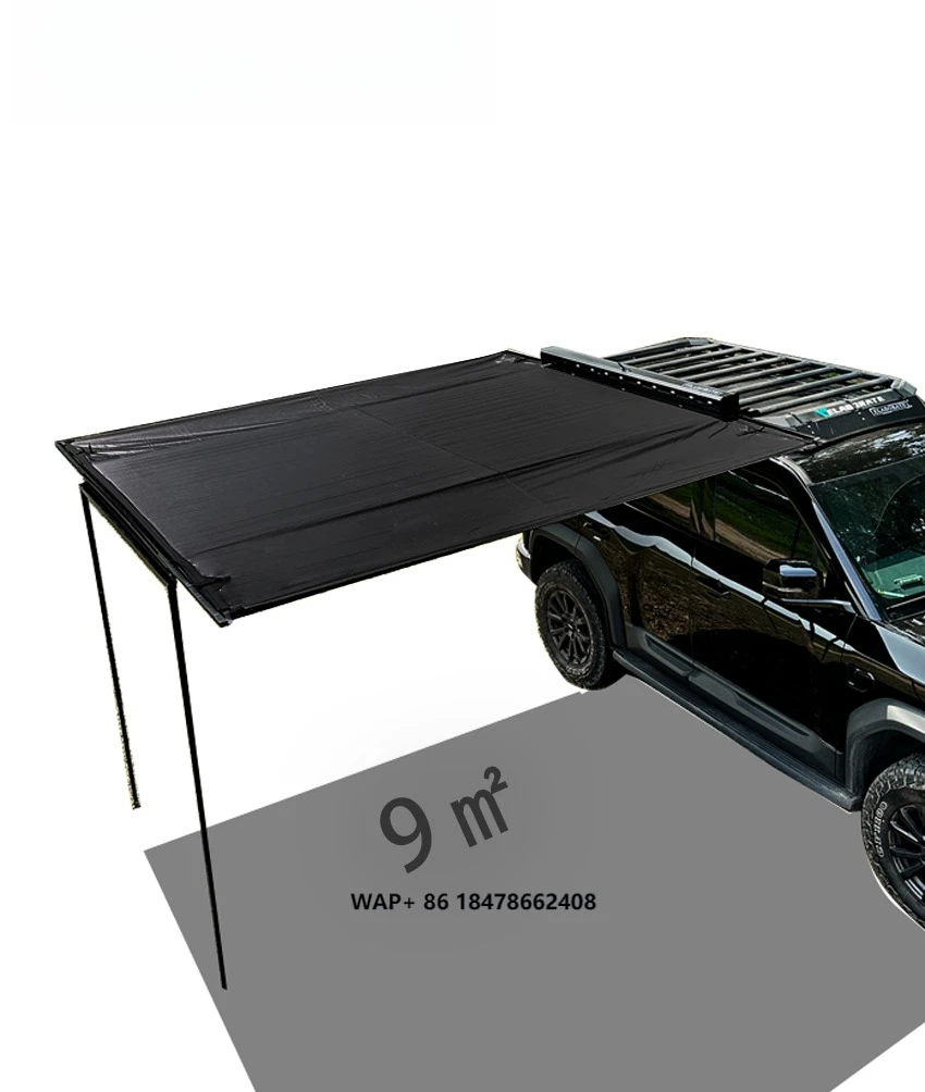 Aluminum Alloy Hard-shell Sunshade Unfolds an Area of 9 square Meters, Featuring Lighting, Rain protection and Sun Protection.
Aluminum Alloy Hard-shell Sunshade Unfolds an Area of 9 square Meters, Featuring Lighting, Rain protection and Sun Protection.