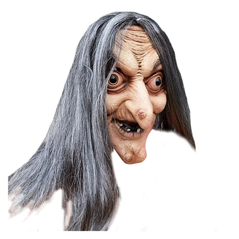 Scary Old Witch Mask Latex with Hair Halloween Grimace Costume Cosplay Masks Props
Scary Old Witch Mask Latex with Hair Halloween Grimace Costume Cosplay Masks Props
