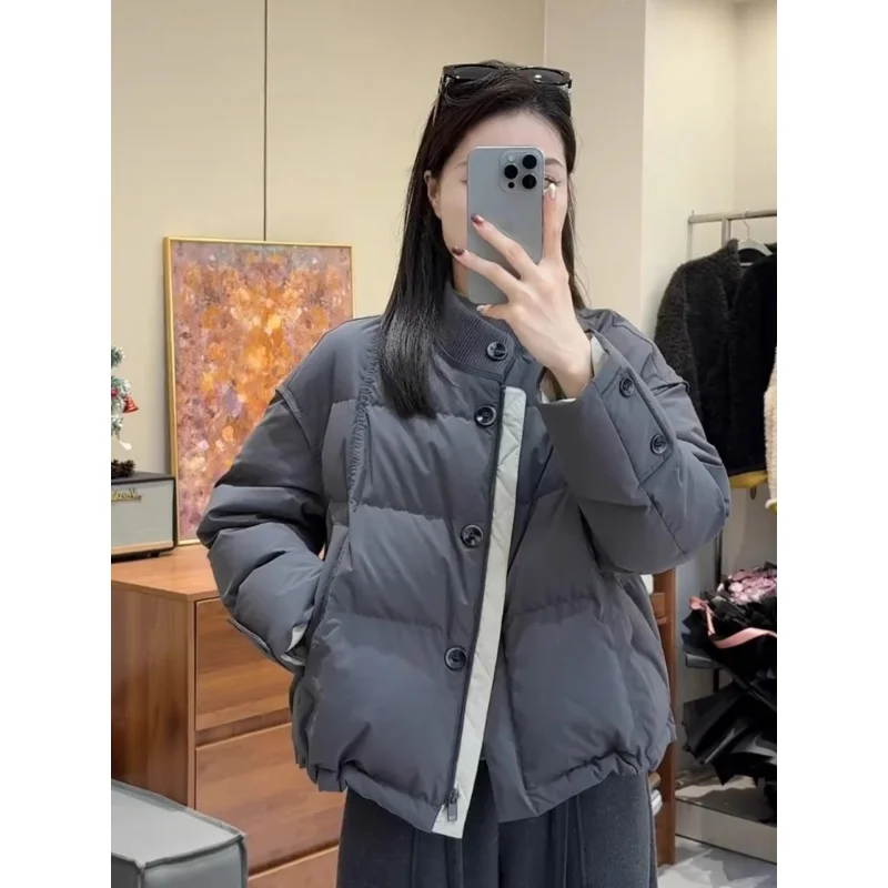 High-End Spring Clothes 2026 New Sle Knitted Stand Collar Patchwork Single Button Cotton Jaet Women ort Outerwear
High-End Spring Clothes 2026 New Sle Knitted Stand Collar Patchwork Single Button Cotton Jaet Women ort Outerwear