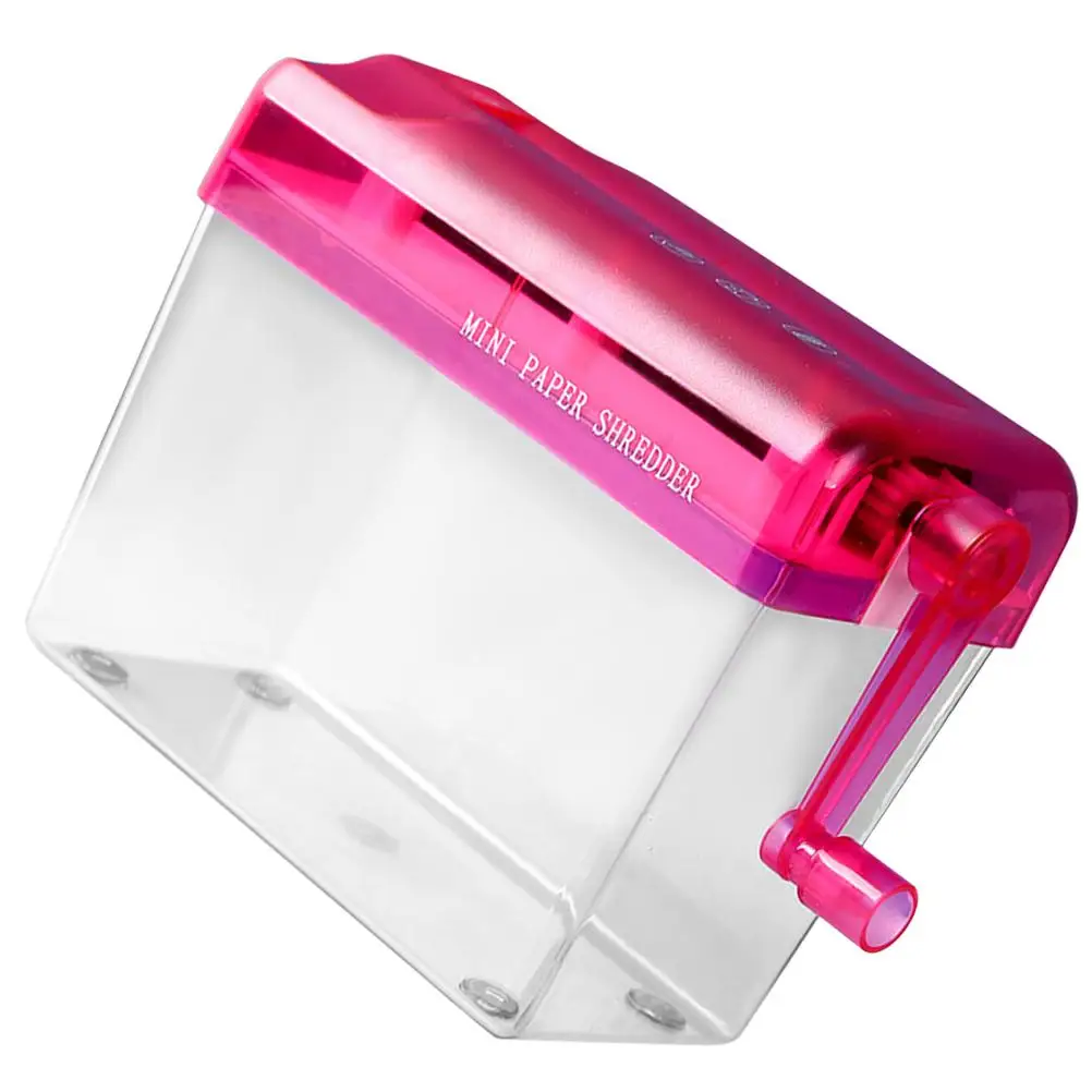 Manual Paper Shredder Red Small Hand Operated Office School Family Plastic Metal Lightweight Portable A4 Documents
Manual Paper Shredder Red Small Hand Operated Office School Family Plastic Metal Lightweight Portable A4 Documents