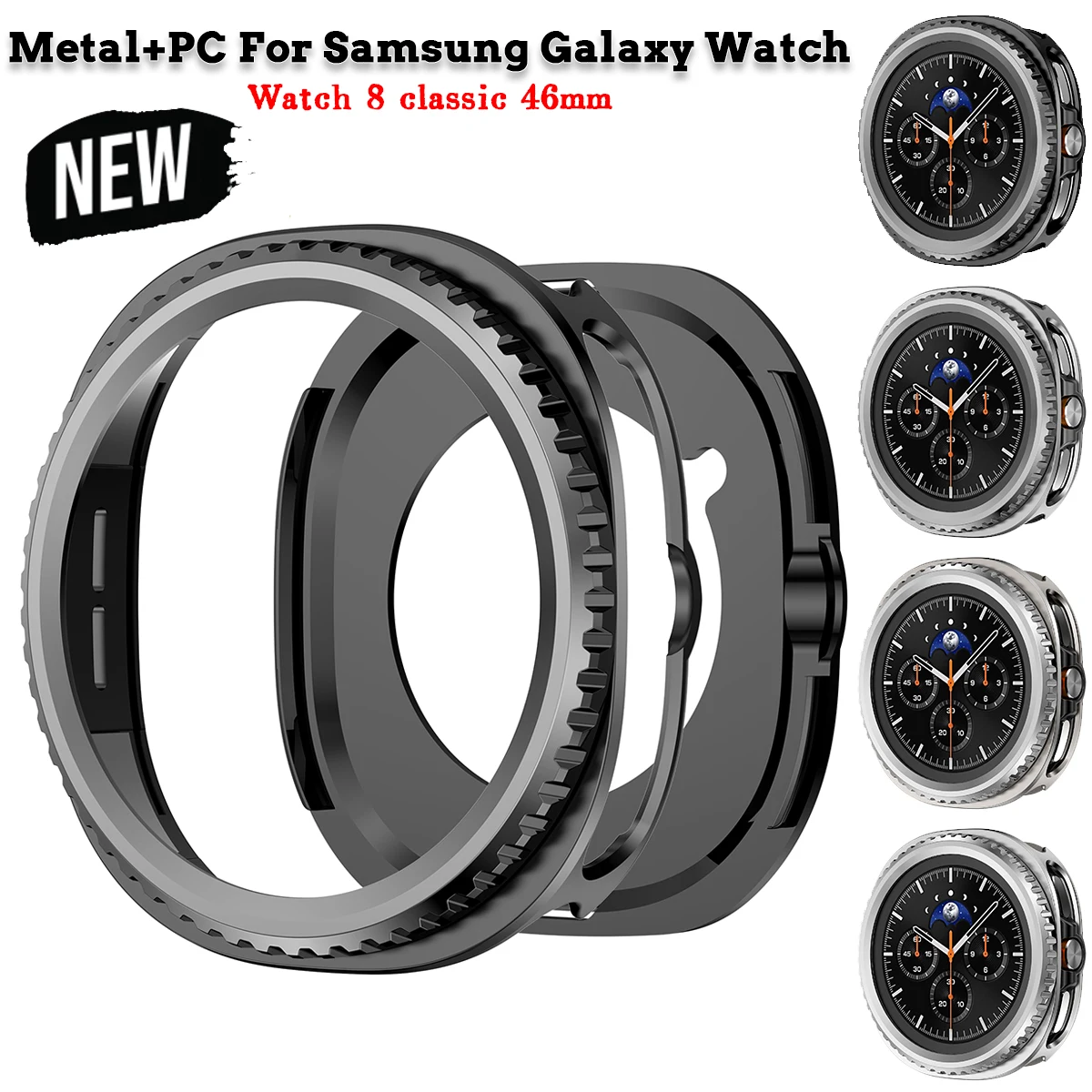 Metal+PC Case For Samsung Galaxy Watch 8 classic 46mm Protector Hard PC Bumper Shell Galaxy Watch8 classic Case protective
Metal+PC Case For Samsung Galaxy Watch 8 classic 46mm Protector Hard PC Bumper Shell Galaxy Watch8 classic Case protective