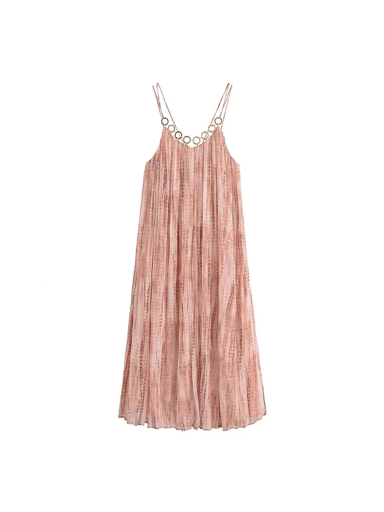 2025 Women Summer MIDI Strap Dress Fashion Vintage Tie-dye Print Loose Female Elegant Street Dresses Clothing
2025 Women Summer MIDI Strap Dress Fashion Vintage Tie-dye Print Loose Female Elegant Street Dresses Clothing