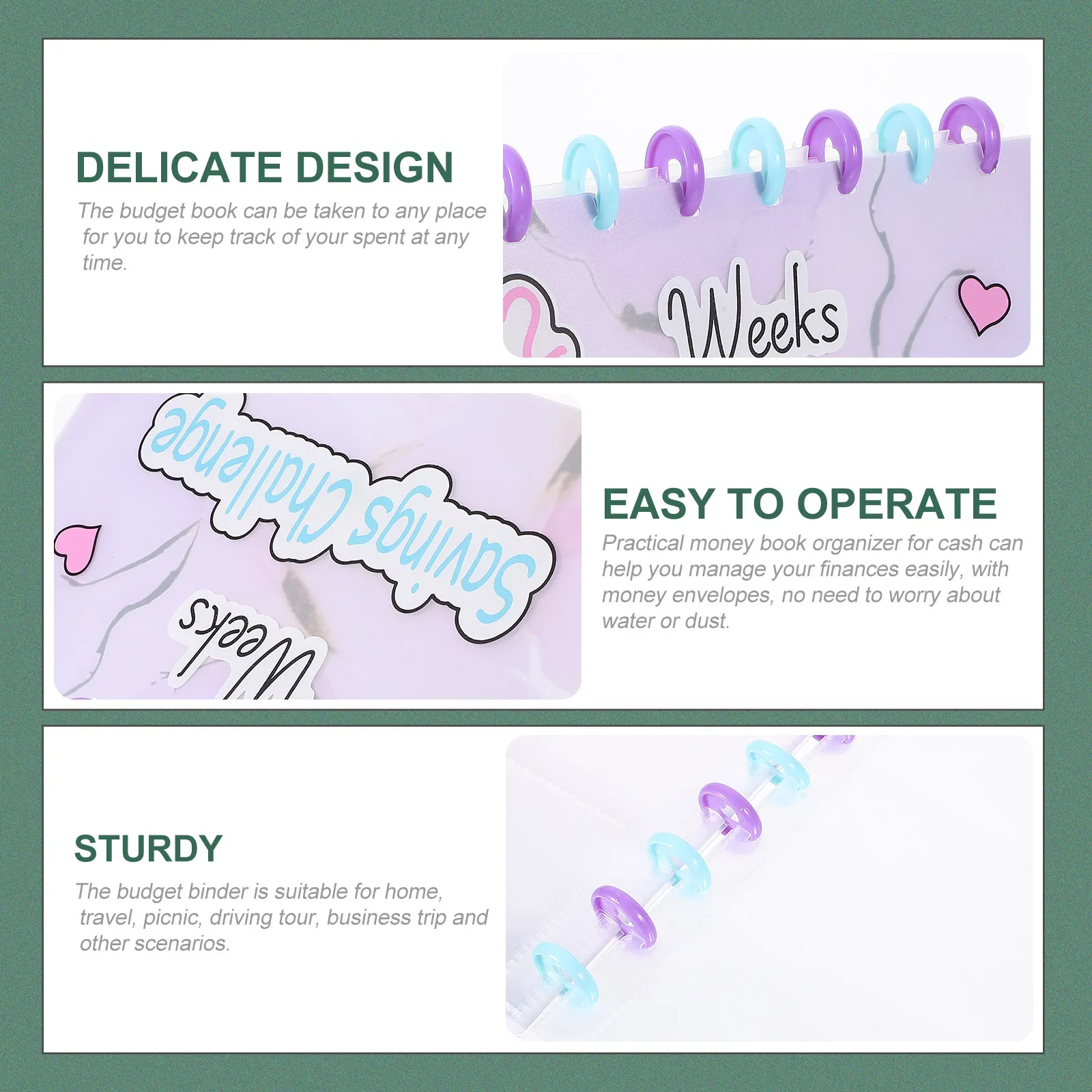 Budget Binder with Envelopes and Planning Sheets Money Book Organizer for Cash Savings Challenge Binder Travel Home Business
Budget Binder with Envelopes and Planning Sheets Money Book Organizer for Cash Savings Challenge Binder Travel Home Business