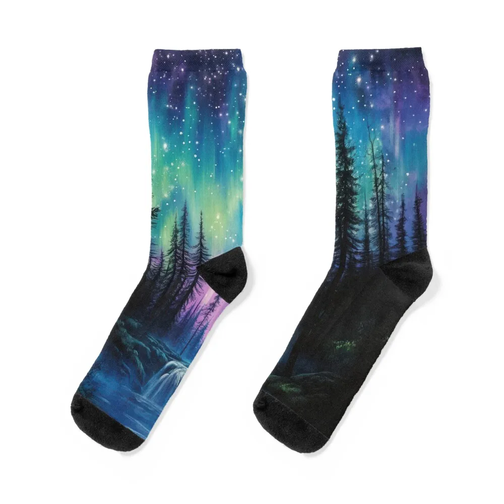 Mystical Aurora Over Forest Waterfall Socks anti slip football Non-slip anime Christmas Men Socks Women's
Mystical Aurora Over Forest Waterfall Socks anti slip football Non-slip anime Christmas Men Socks Women's