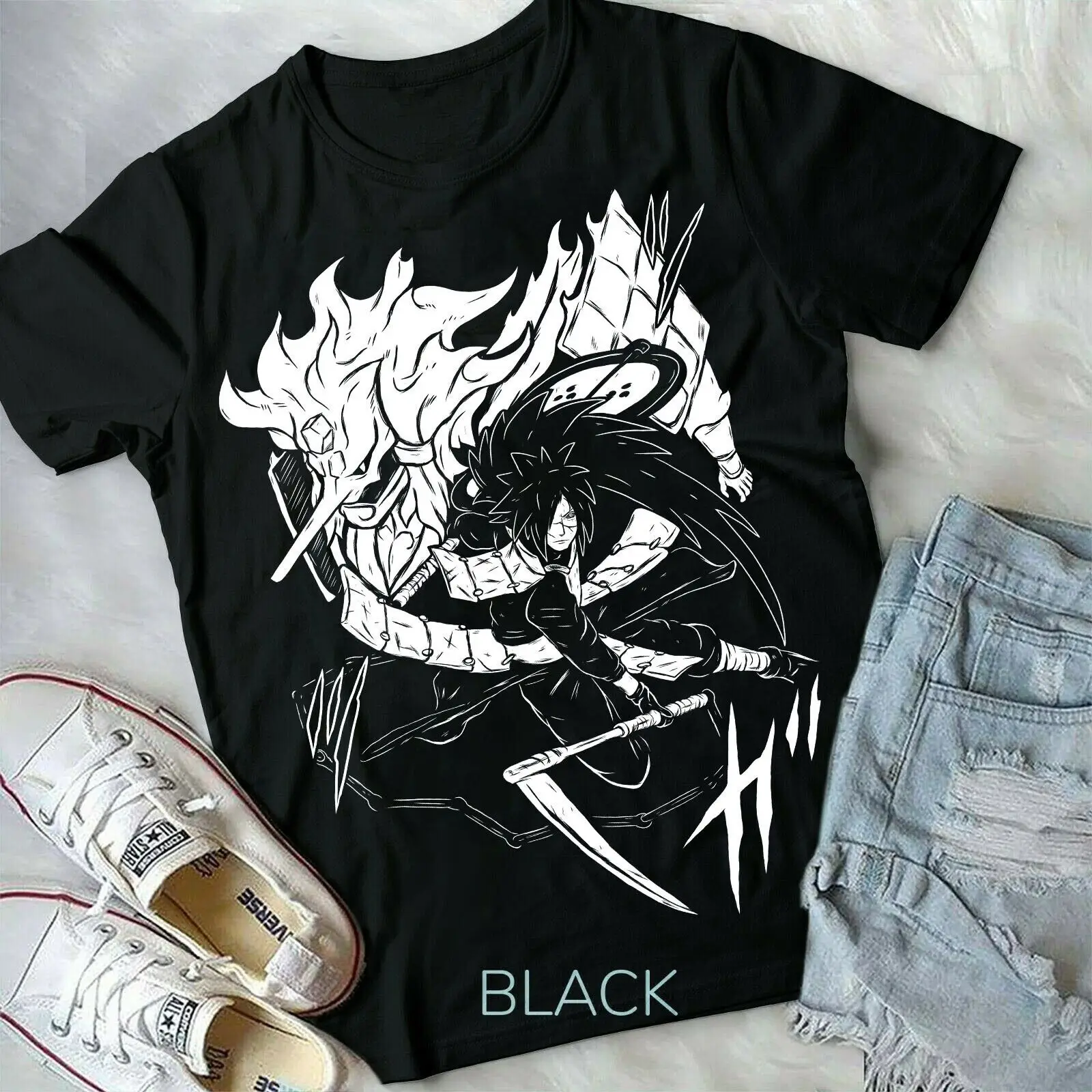 Anime Men's Clothing Women's NARUTO Personalized Print T-shirt Naruto Shippuden Uchiba Couple Short-sleeved Summer
Anime Men's Clothing Women's NARUTO Personalized Print T-shirt Naruto Shippuden Uchiba Couple Short-sleeved Summer