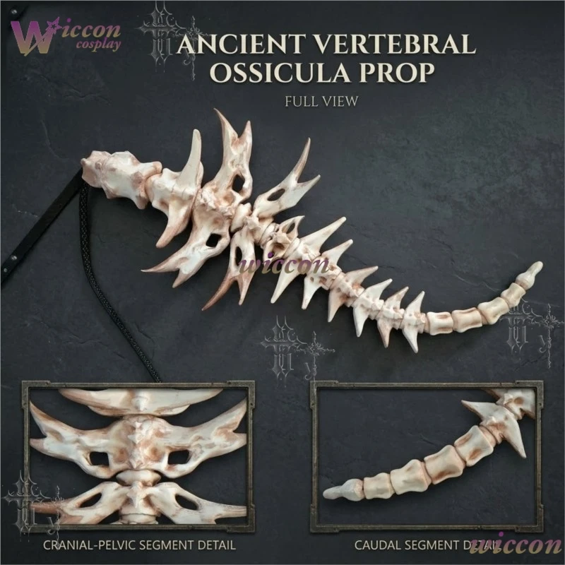 Articulated Bone Spine Demonn Tail Skeleton Dragon Cosplay Prop Gothic Flexible Bone Tail Anime Halloween Live Stream Roleplay
Articulated Bone Spine Demonn Tail Skeleton Dragon Cosplay Prop Gothic Flexible Bone Tail Anime Halloween Live Stream Roleplay
