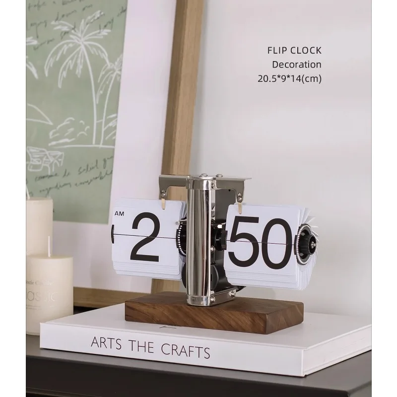 Automatic Flipping Clock, Retro Mechanical Digital Tabletop Clock Vintage Style Flip Display for Office Desk & Living Room Decor
Automatic Flipping Clock, Retro Mechanical Digital Tabletop Clock Vintage Style Flip Display for Office Desk & Living Room Decor