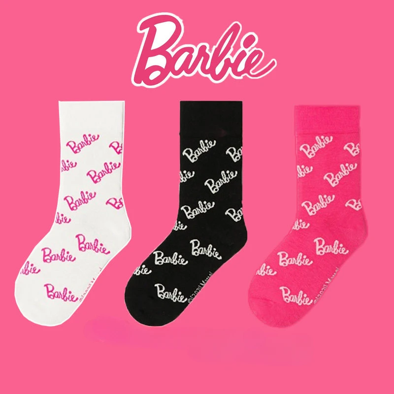 Kawaii Barbie Letter Stockings Pink Cute Girl Striped Embroidery Mid Tube Socks Couple Casual Warm Versatile Stockings Gift
Kawaii Barbie Letter Stockings Pink Cute Girl Striped Embroidery Mid Tube Socks Couple Casual Warm Versatile Stockings Gift