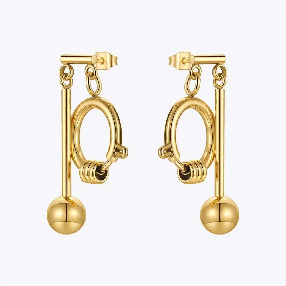 ENFASHION Punk Ball Dangle Earrings For Women Gold Color Fashion Jewelry 2022 Stainless Steel Earings Piercing Kolczyki E211345
ENFASHION Punk Ball Dangle Earrings For Women Gold Color Fashion Jewelry 2022 Stainless Steel Earings Piercing Kolczyki E211345
