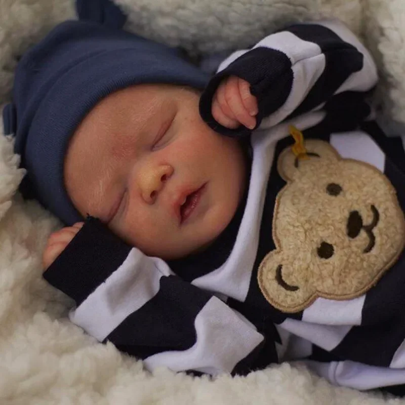 45CM Soft and Full Body Silicone Reborn Toddler Boy Doll lifelike Newborn Doll Flexible 3D Skin Tone with Veins premie Doll
45CM Soft and Full Body Silicone Reborn Toddler Boy Doll lifelike Newborn Doll Flexible 3D Skin Tone with Veins premie Doll