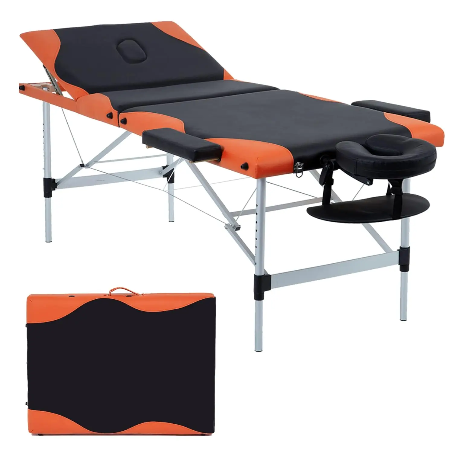 Aluminium Massage Bed Portable Massage Table 28 inch Wide Lash Bed Height Adjustable 3 Folding Spa Table , Customized
Aluminium Massage Bed Portable Massage Table 28 inch Wide Lash Bed Height Adjustable 3 Folding Spa Table , Customized