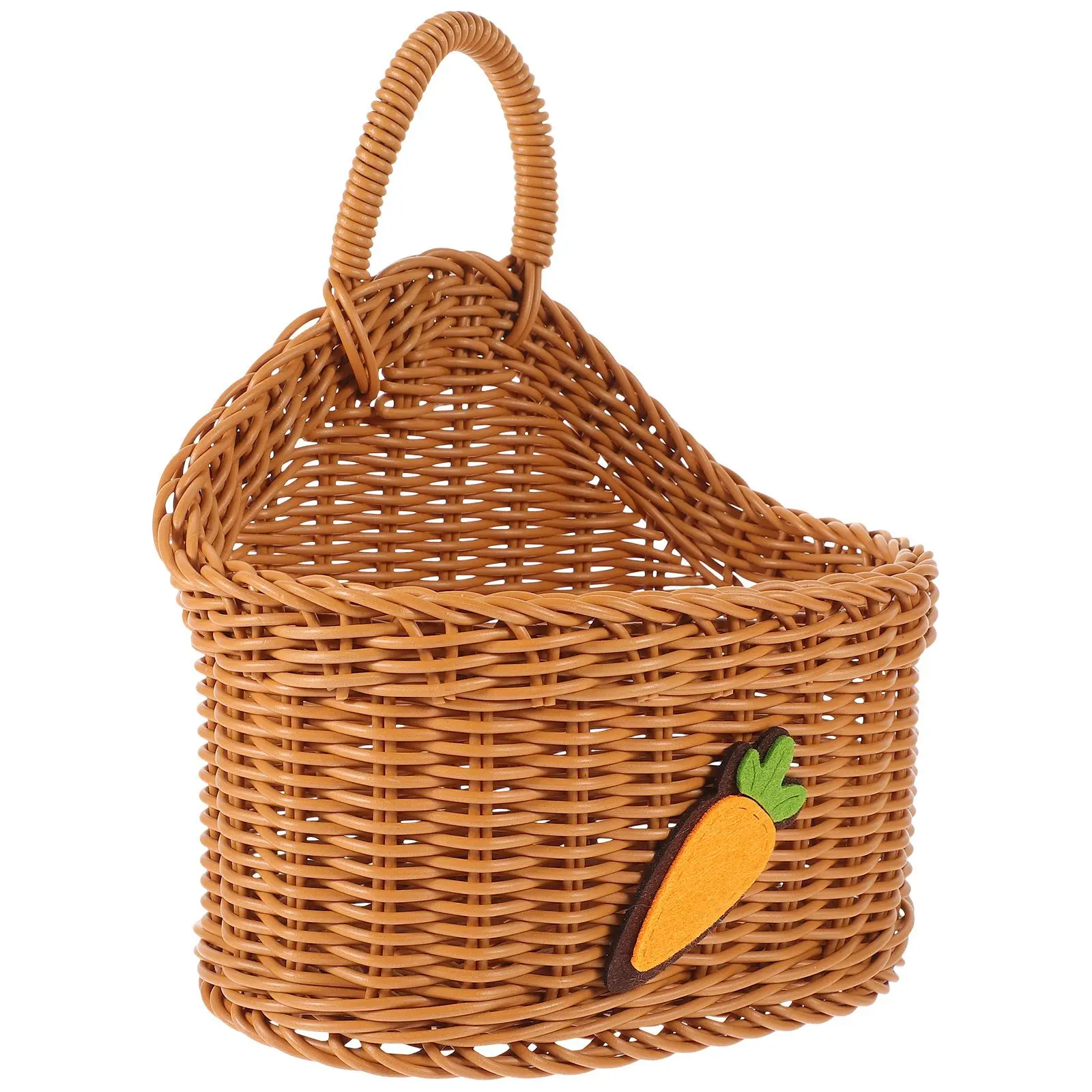 Hanging Basket Woven Storage Baskets for Kitchen Fruits Vegetables Decor Wall Hanging Fruit Basket Brown Carrot Style Plastic
Hanging Basket Woven Storage Baskets for Kitchen Fruits Vegetables Decor Wall Hanging Fruit Basket Brown Carrot Style Plastic
