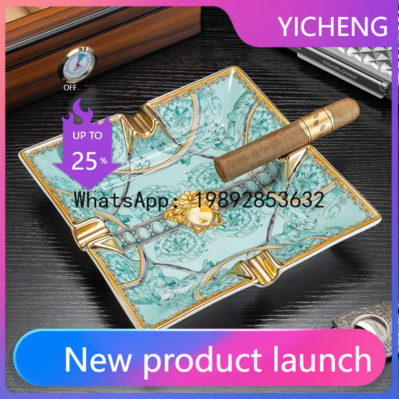 Ceramic ashtray for cigars, large four-slot diameter smoke trough, durable smoke extinguisher
Ceramic ashtray for cigars, large four-slot diameter smoke trough, durable smoke extinguisher