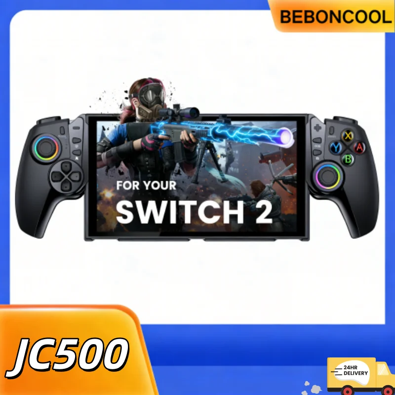 Беспроводной игровой контроллер BEBONCOOL JC500 для Switch 2 с функцией Turbo, аккумулятором 1000 мАч и зарядкой Type-C
Беспроводной игровой контроллер BEBONCOOL JC500 для Switch 2 с функцией Turbo, аккумулятором 1000 мАч и зарядкой Type-C