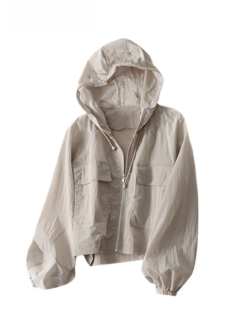 Ice Silk Thin Summer Sun Protection Clothing Women's Fashionable Slimming Outerwear Casual Loose Fit Long Sleeve Hoodie
Ice Silk Thin Summer Sun Protection Clothing Women's Fashionable Slimming Outerwear Casual Loose Fit Long Sleeve Hoodie