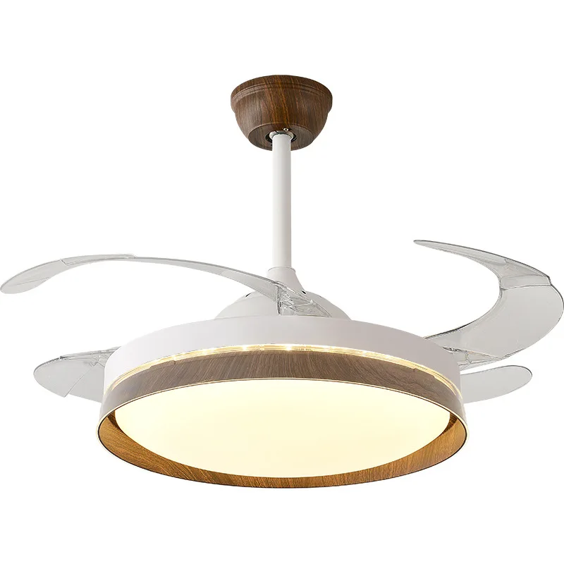 New bedroom dining room silent medieval walnut color invisible ceiling fan light modern simplicity
New bedroom dining room silent medieval walnut color invisible ceiling fan light modern simplicity