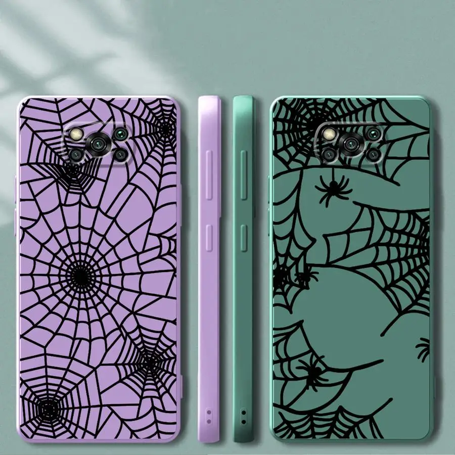 Black Sipider Web Phone Case for Xiaomi Poco F5 F3 X4 X3 Pro C85 X3 NFC F4 C71 Soft Cover
Black Sipider Web Phone Case for Xiaomi Poco F5 F3 X4 X3 Pro C85 X3 NFC F4 C71 Soft Cover