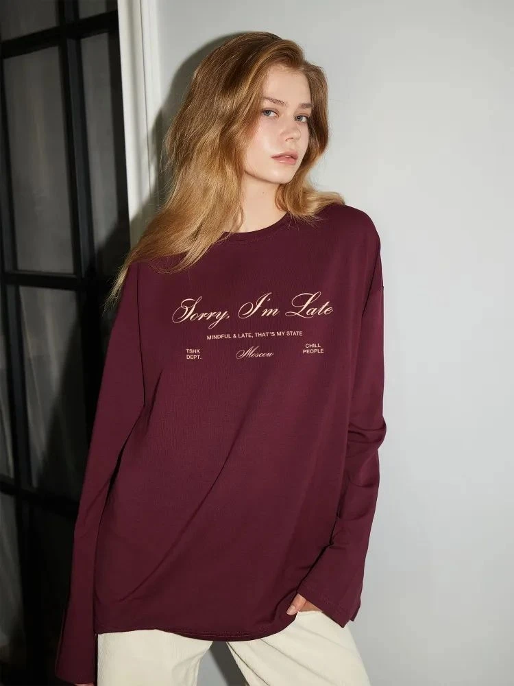 Faionable Повседневная свободная круглая футболка Ne Long Sve Женская хлопковая толстовка с принтом Удобный дышащий летний топ
Faionable Повседневная свободная круглая футболка Ne Long Sve Женская хлопковая толстовка с принтом Удобный дышащий летний топ