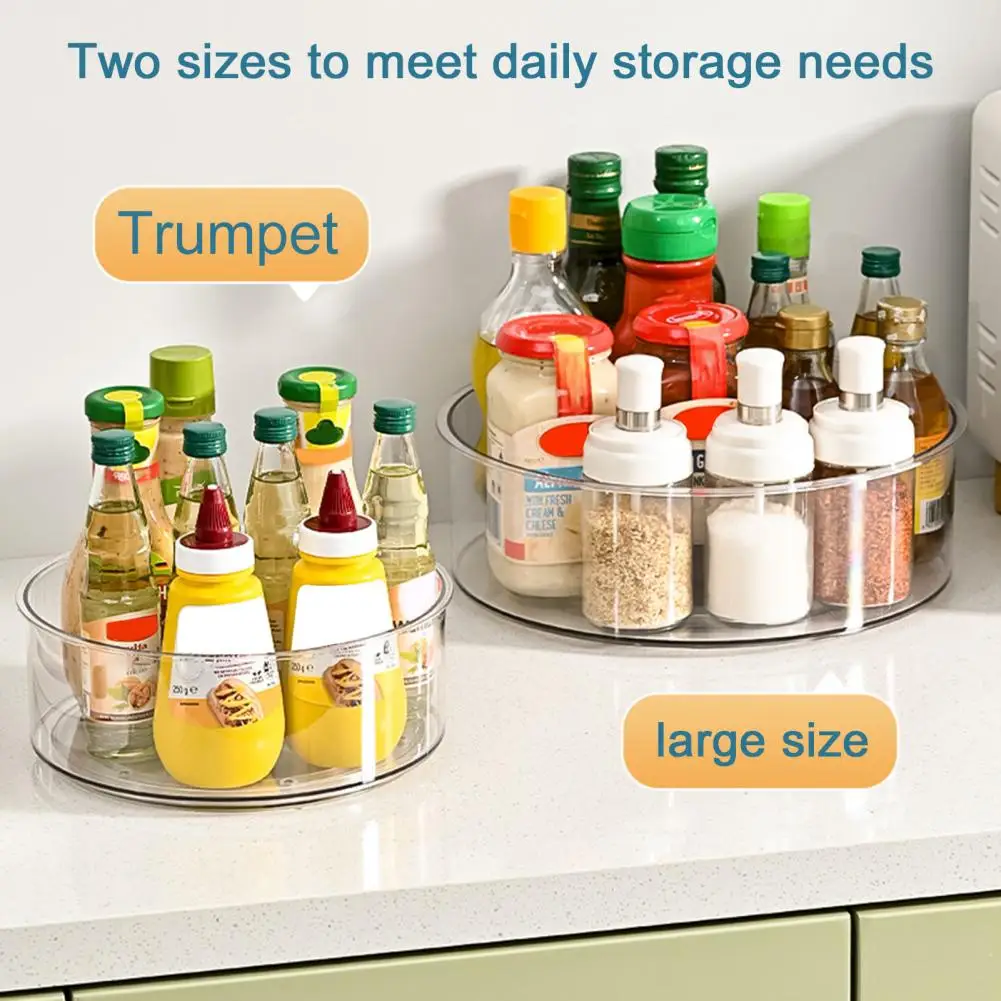 Rotating Spice Organizer -Large Capacity Non-Slip Turntable with Raised Edge, Clear Spinning Storage Rack for Kitchen Countertop
Rotating Spice Organizer -Large Capacity Non-Slip Turntable with Raised Edge, Clear Spinning Storage Rack for Kitchen Countertop