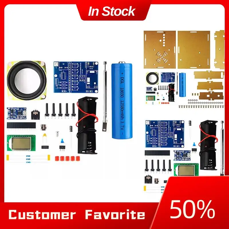 FM Radio Receiver Electronic Welding Kit LCD Display DIY Electronic For Self Assembly And Soldering Practice Spare Parts C-Kit
FM Radio Receiver Electronic Welding Kit LCD Display DIY Electronic For Self Assembly And Soldering Practice Spare Parts C-Kit