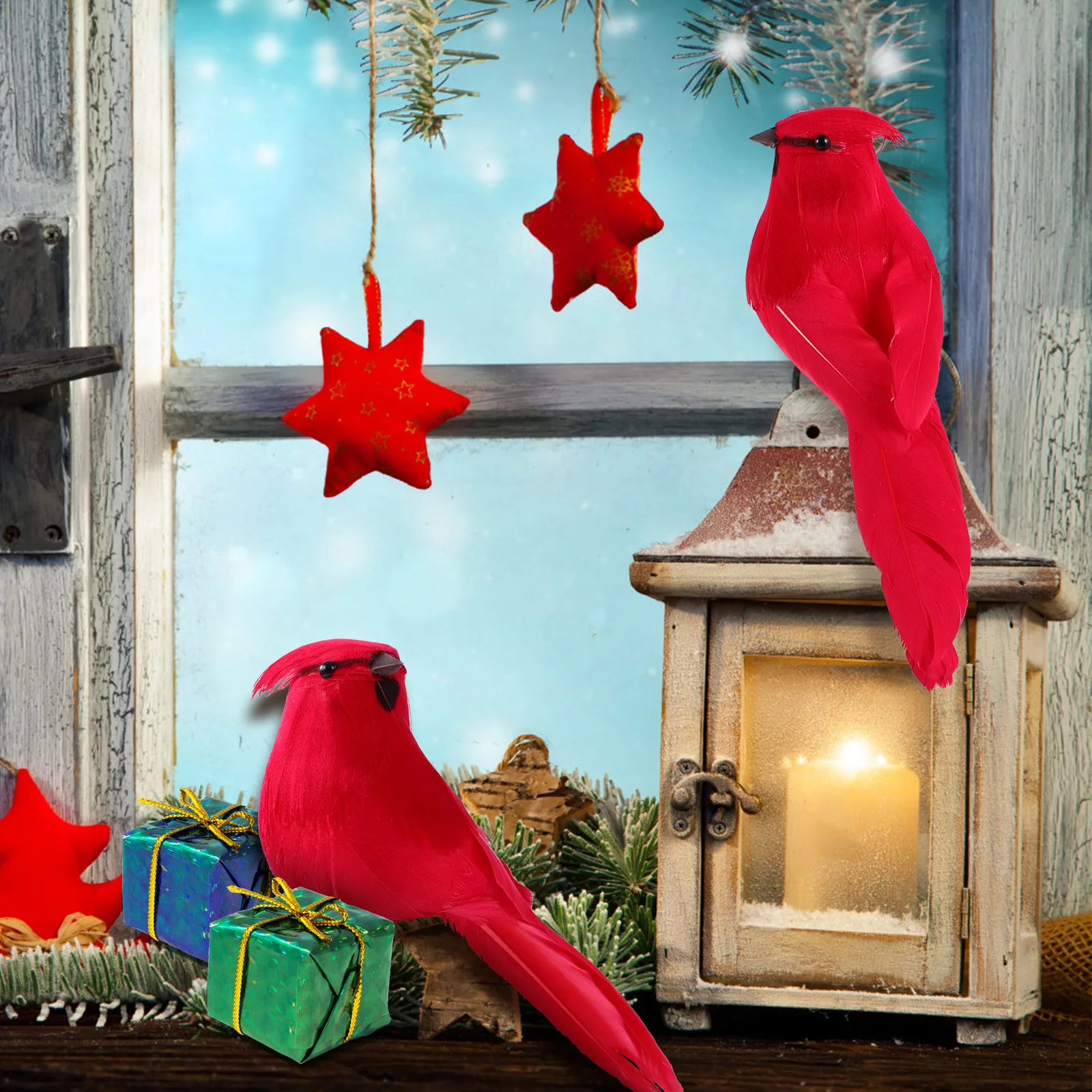 Artificial Birds Decoration FoamBirds Wedding Christmas Tree Bonsai Table Red Mini Figurines Home Office Desk Garden
Artificial Birds Decoration FoamBirds Wedding Christmas Tree Bonsai Table Red Mini Figurines Home Office Desk Garden