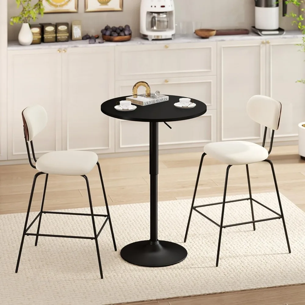 Round Bar Pub Table, 26"-36" Height Adjustable Bistro Tables with Gold Base, 360° Swivel High Top Cocktail Table or Home Kitchen
Round Bar Pub Table, 26"-36" Height Adjustable Bistro Tables with Gold Base, 360° Swivel High Top Cocktail Table or Home Kitchen