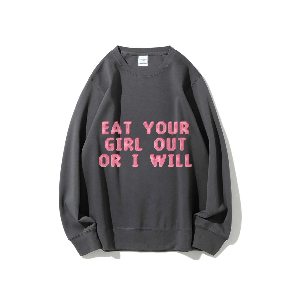 Толстовка Eat Your Girl Out Or I Will, забавная толстовка с капюшоном Lgbtq, рубашка с месяцем гордости, толстовка для лесбиянок, трендовый топ с принтом, джемпер
Толстовка Eat Your Girl Out Or I Will, забавная толстовка с капюшоном Lgbtq, рубашка с месяцем гордости, толстовка для лесбиянок, трендовый топ с принтом, джемпер