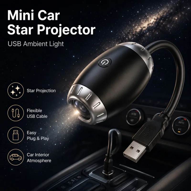 USB Car Star Projector Light Starry Sky Galaxy Night Light Mini LED Ceiling Lamp for Car Interior Bedroom Atmosphere Decor
USB Car Star Projector Light Starry Sky Galaxy Night Light Mini LED Ceiling Lamp for Car Interior Bedroom Atmosphere Decor