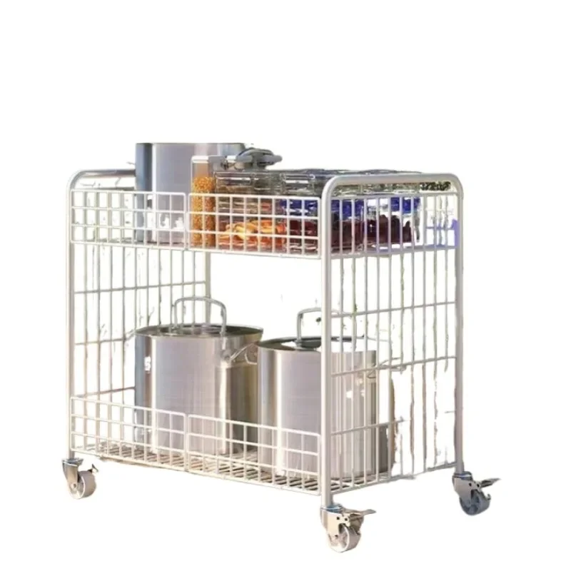 Stall trolley foldable and movable