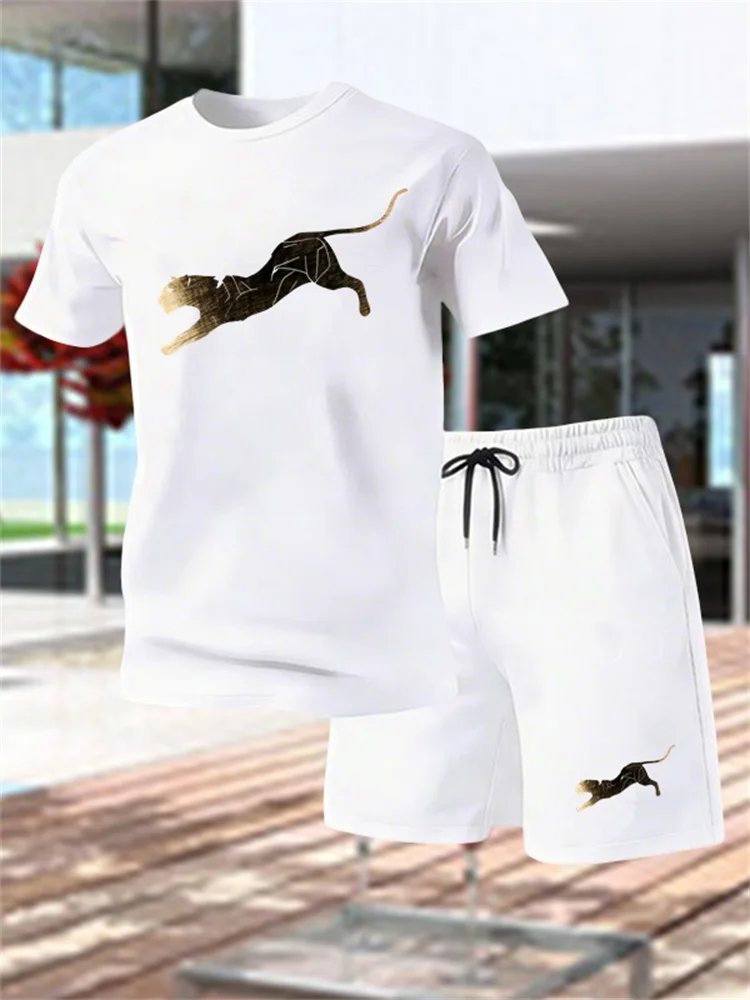 2026 New Trend Fashion Leisure Summer Outdoor Sports Set Men's Breathable T-shirt and Shorts Casual Fashion Two Piece Set
2026 New Trend Fashion Leisure Summer Outdoor Sports Set Men's Breathable T-shirt and Shorts Casual Fashion Two Piece Set