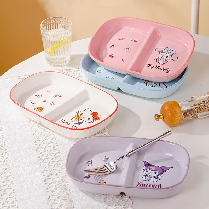 Sanrio керамический 2-сеточный диск мультфильм Hello Kitty Kawaii посуда устойчивая к высоким температурам обеденная тарелка
Sanrio керамический 2-сеточный диск мультфильм Hello Kitty Kawaii посуда устойчивая к высоким температурам обеденная тарелка