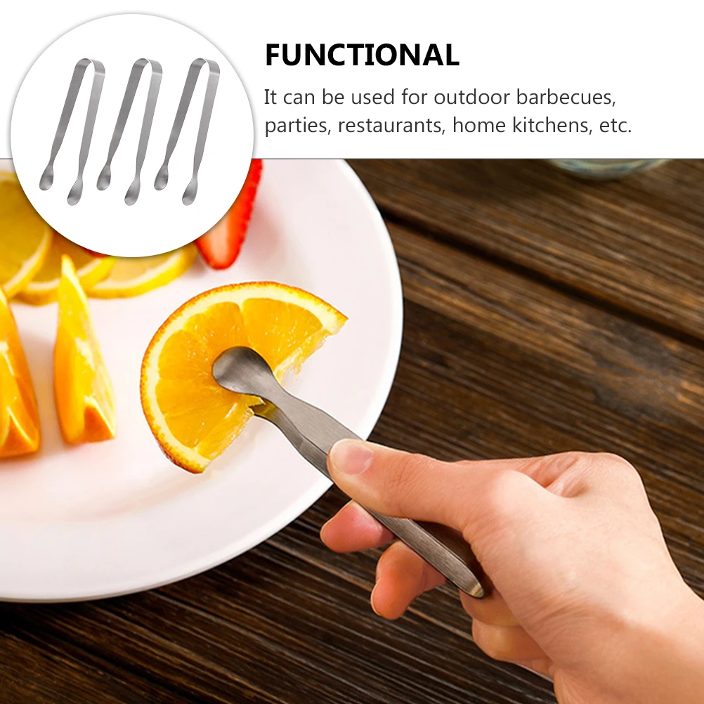 3pcs Stainless Steel Ice Reusable Food Serving Clips for Sugar Cubes Lemon Slices Appetizers Kitchen BBQ Party Household Use
3pcs Stainless Steel Ice Reusable Food Serving Clips for Sugar Cubes Lemon Slices Appetizers Kitchen BBQ Party Household Use