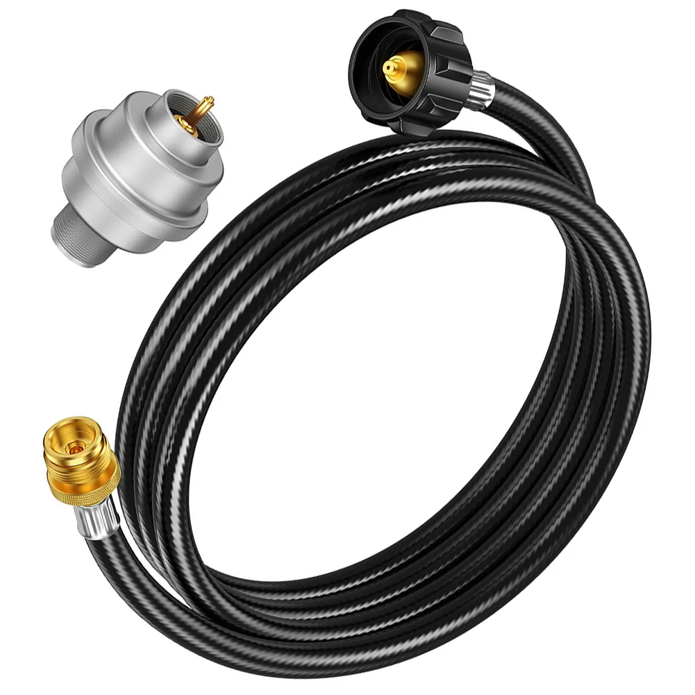 6 Foot Propane Adapter Hose with Removable Fuel Filter for Buddy For Heaters Portable Grills Stoves and Outdoor Cooking Gear
6 Foot Propane Adapter Hose with Removable Fuel Filter for Buddy For Heaters Portable Grills Stoves and Outdoor Cooking Gear
