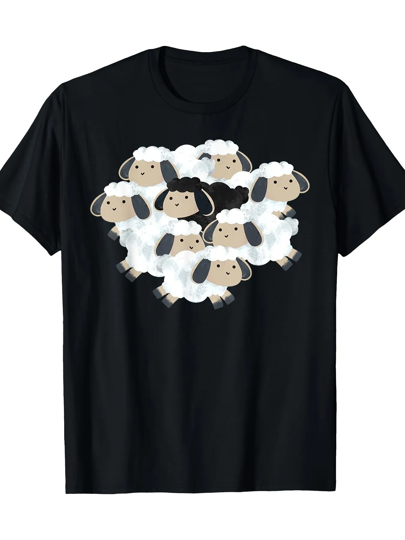 Whimsical Black Sheep and White Sheep Pattern-Shirt-_ 180g Short Sleeve Casual Shirt Suitable for All Seasons Washable Four S
Whimsical Black Sheep and White Sheep Pattern-Shirt-_ 180g Short Sleeve Casual Shirt Suitable for All Seasons Washable Four S