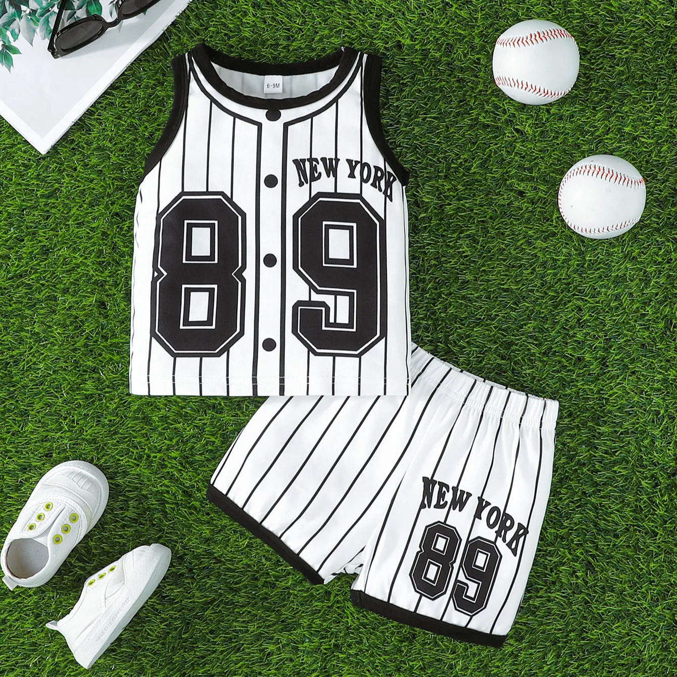 2PCS Baby Boys Tracksuit Active Striped Letter Print T-Shirt+Shorts Basketball Football Clothes Toddler Sports Clothing Sets
2PCS Baby Boys Tracksuit Active Striped Letter Print T-Shirt+Shorts Basketball Football Clothes Toddler Sports Clothing Sets