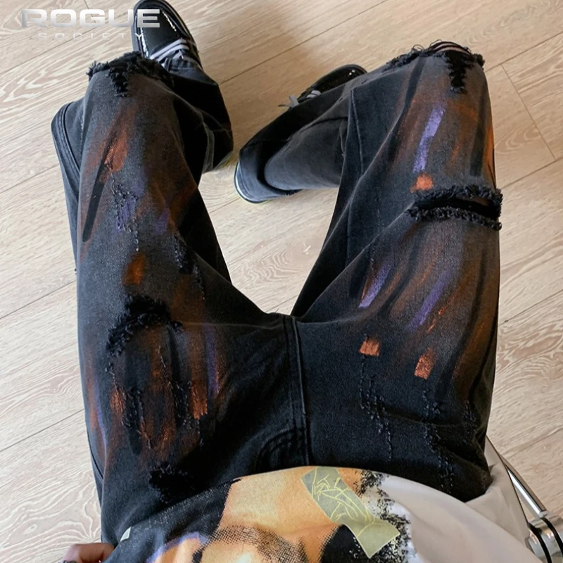 Y2K Streetwear Tie Dye Graffiti Jeans Men Ripped Flare Leg Denim Pants Male Hip Hop Casual Distressed Trousers Harajuku Unisex
Y2K Streetwear Tie Dye Graffiti Jeans Men Ripped Flare Leg Denim Pants Male Hip Hop Casual Distressed Trousers Harajuku Unisex