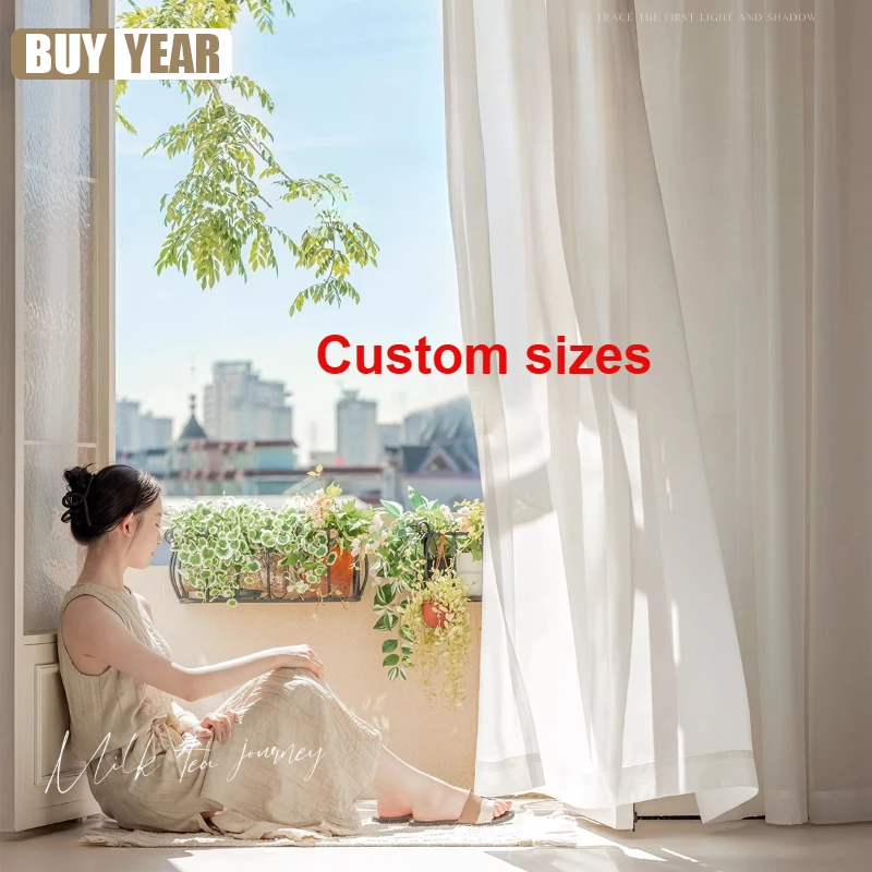 Custom Size!White Tulle Sheer Curtains for Living Dining Room Bedroom Scratch-resistant Modern Window Decor Elegant Door 창문커텐
Custom Size!White Tulle Sheer Curtains for Living Dining Room Bedroom Scratch-resistant Modern Window Decor Elegant Door 창문커텐