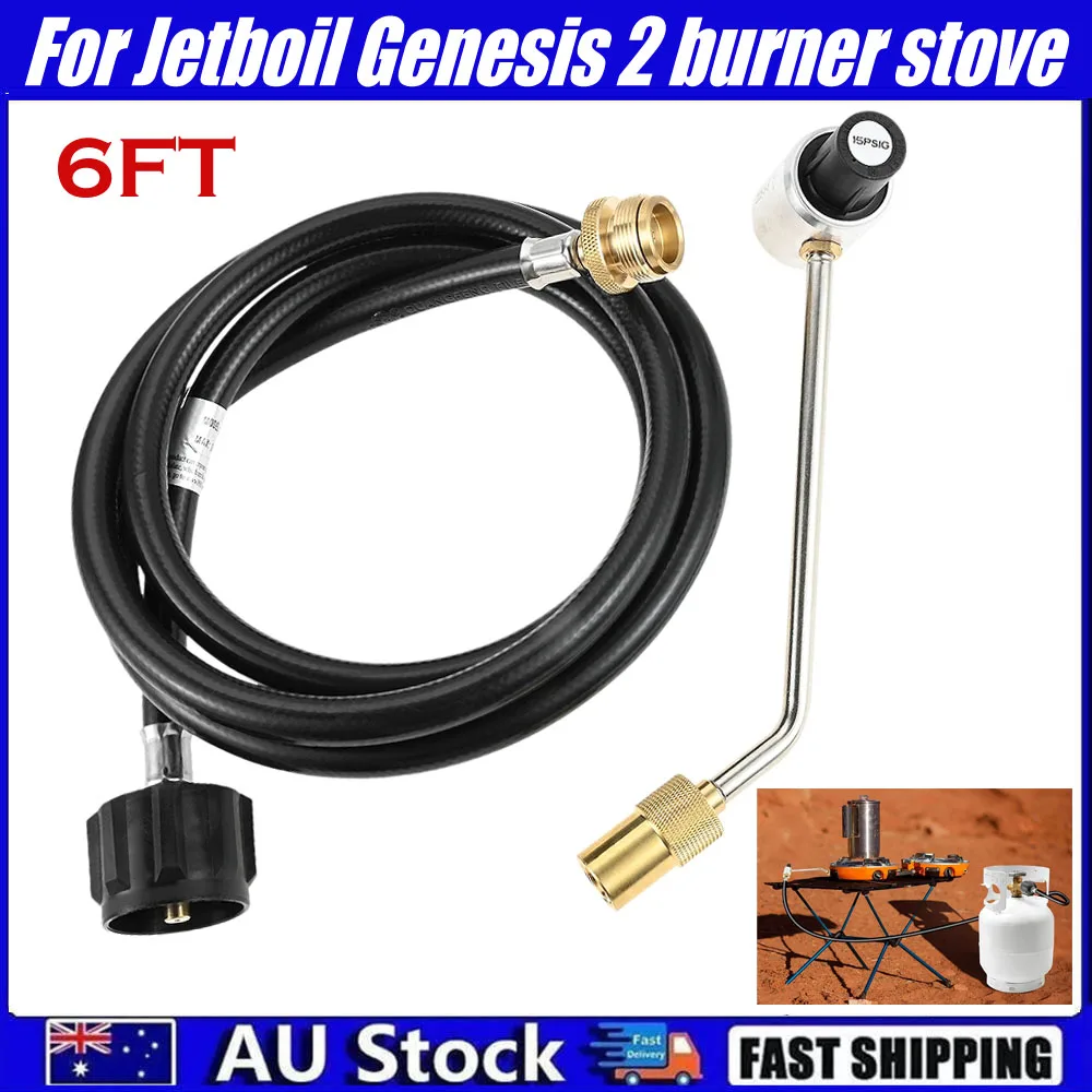 6FT Propane Hose Adapter with Regulator for Jetboil Genesis 2 Folding Gas Stoves
6FT Propane Hose Adapter with Regulator for Jetboil Genesis 2 Folding Gas Stoves