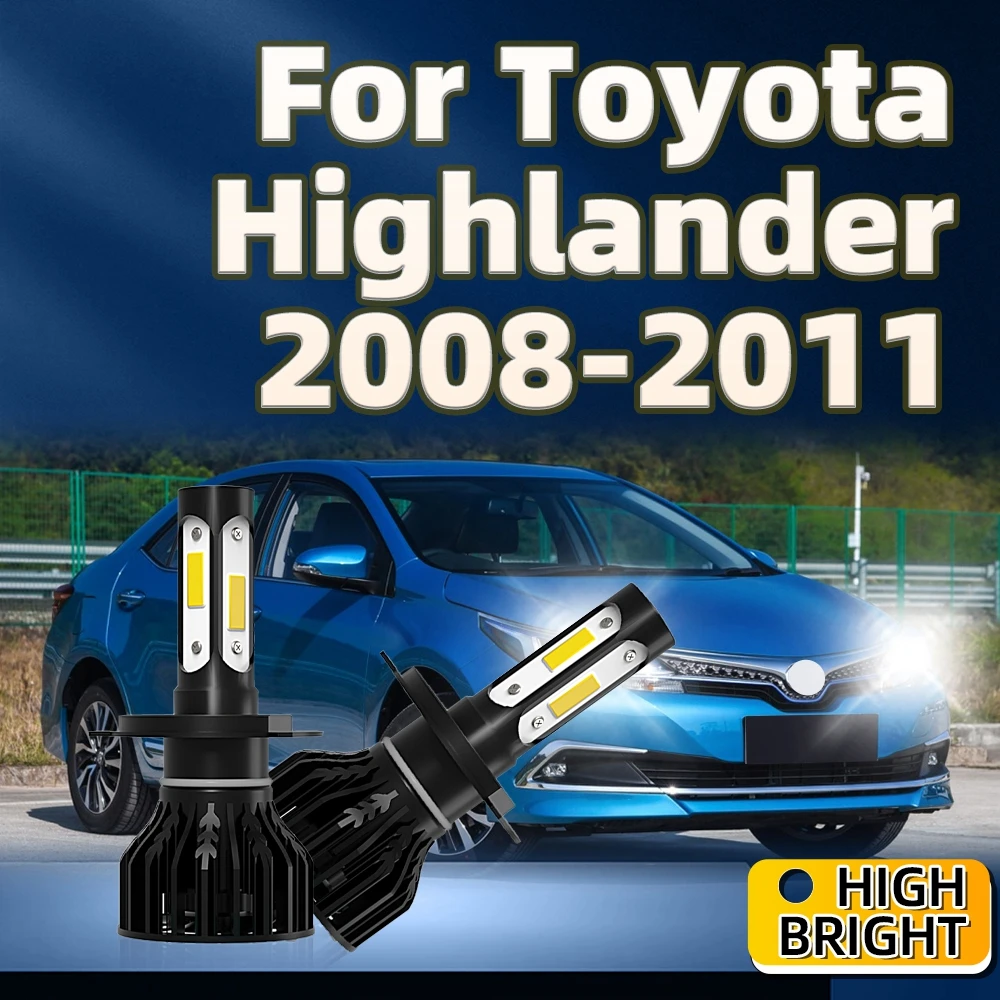 2Pcs Led Headlight Car Light H4 30000LM 12V 6000K White with Cooling Fan For Toyota Highlander 2008 2009 2010 2011
2Pcs Led Headlight Car Light H4 30000LM 12V 6000K White with Cooling Fan For Toyota Highlander 2008 2009 2010 2011