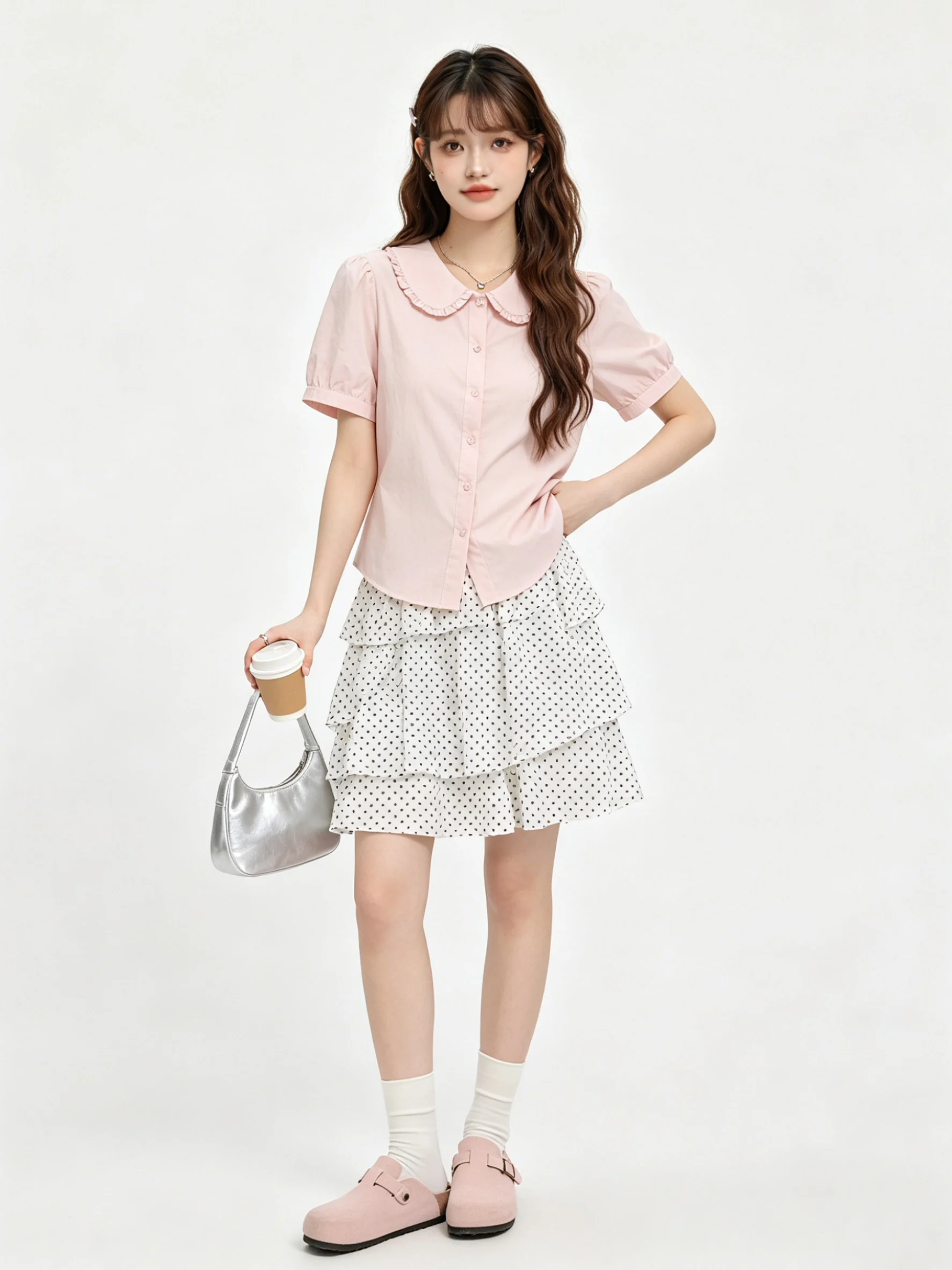 Korean Style High Waist Gingham Cake Skirt Elastic Waist Ruffle Hem Half Body Skirt Layered Summer New Short Skirt
Korean Style High Waist Gingham Cake Skirt Elastic Waist Ruffle Hem Half Body Skirt Layered Summer New Short Skirt