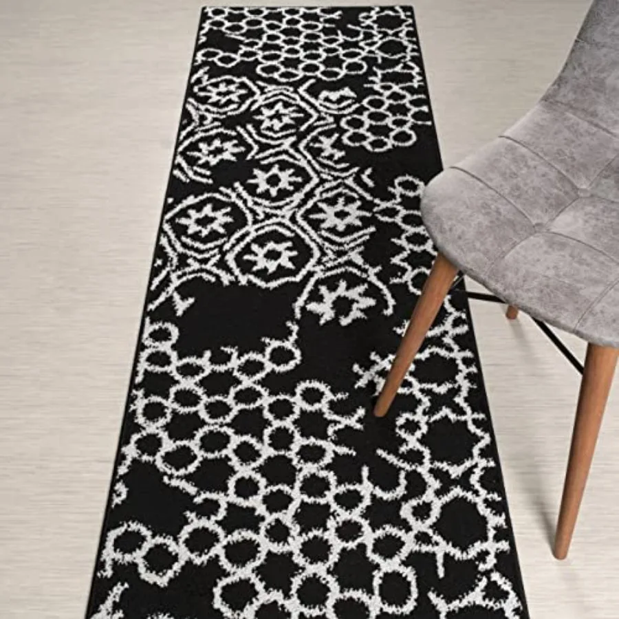 Custom Length, Non Slip Modern Abstract Carpet Runner Rug Mat for Entry Hallway Kitchen Laundry, 26 inch x 23 feet, Black and S
Custom Length, Non Slip Modern Abstract Carpet Runner Rug Mat for Entry Hallway Kitchen Laundry, 26 inch x 23 feet, Black and S