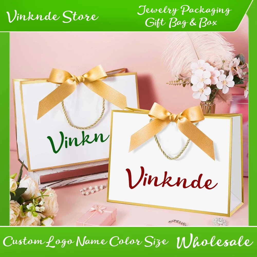 100Pcs Bulk White Gift Bags with Handles Custom Logo Paper Bag with Bow Ribbon Bridesmaid Party Wedding Baby Shower Valentines
100Pcs Bulk White Gift Bags with Handles Custom Logo Paper Bag with Bow Ribbon Bridesmaid Party Wedding Baby Shower Valentines